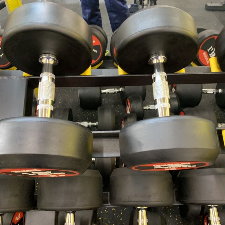 ラバーダンベル　45kg  2個