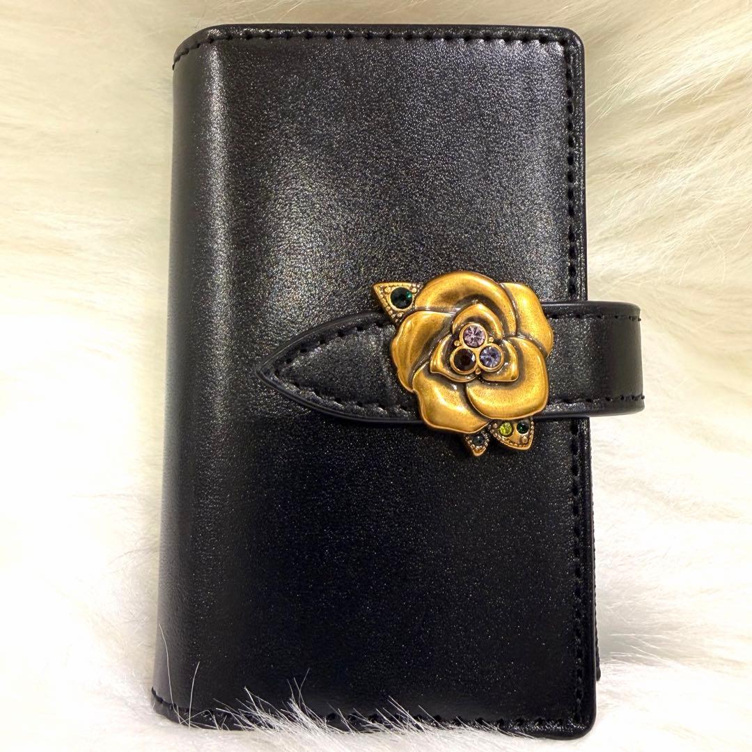 【希少】ANNA SUI（アナスイ）キーケース ブルボンシリーズ ローズ