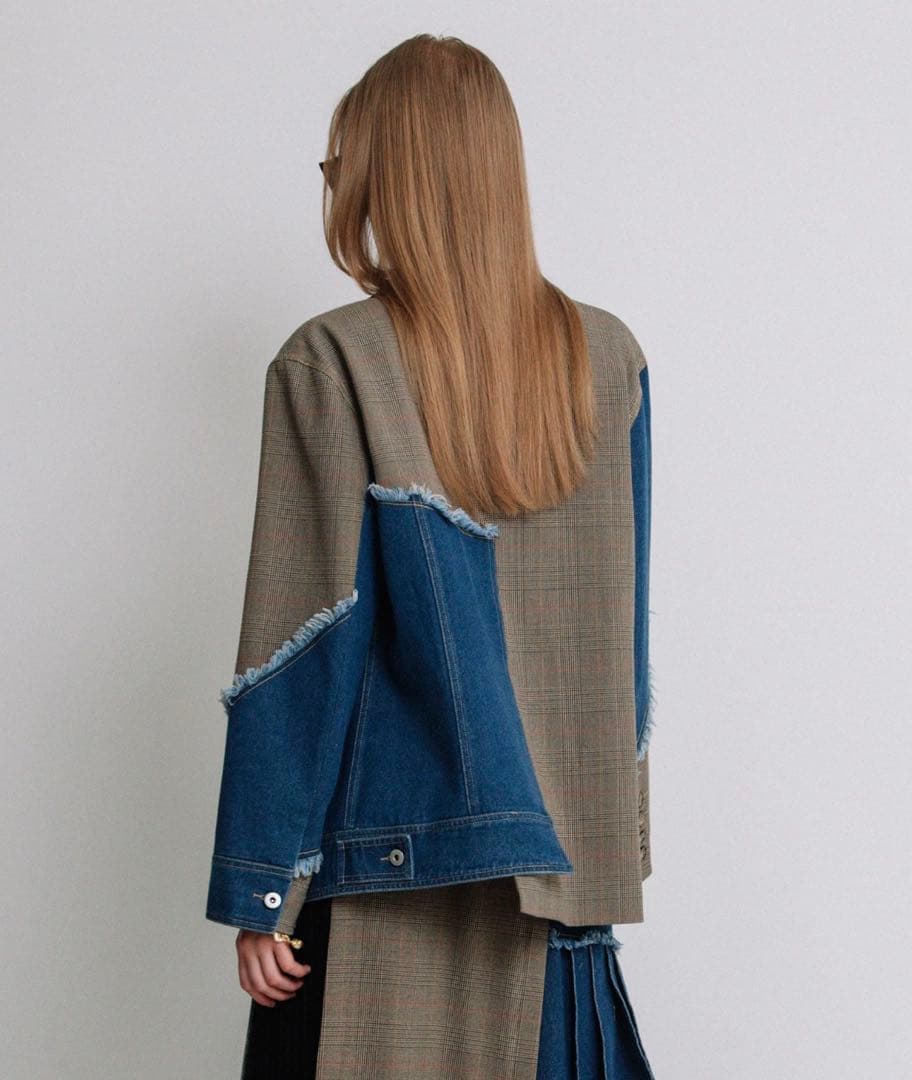 AULA AILA✴︎デニムコンビネーションジャケット