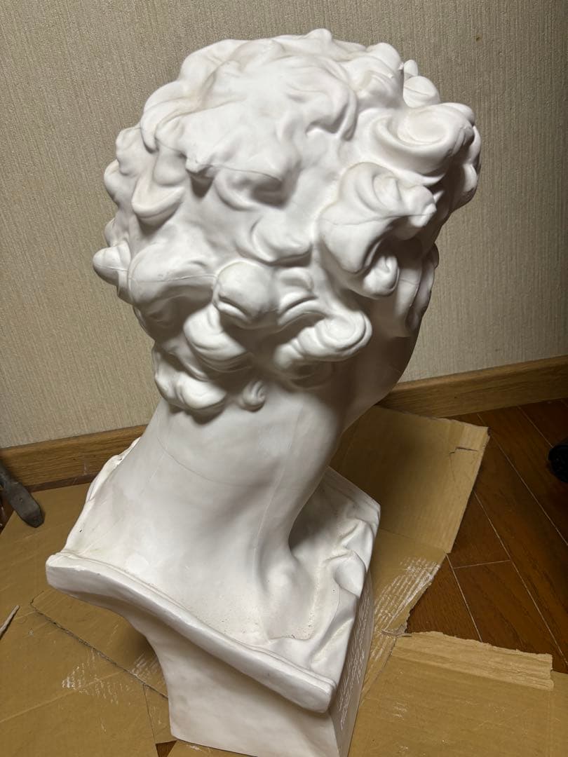 ジュリアーノ・デ・メディチ胸像（ミケランジェロ作）石膏像 美術品 インテリア