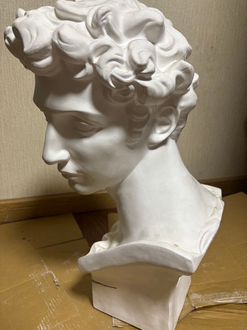 ジュリアーノ・デ・メディチ胸像（ミケランジェロ作）石膏像 美術品 インテリア