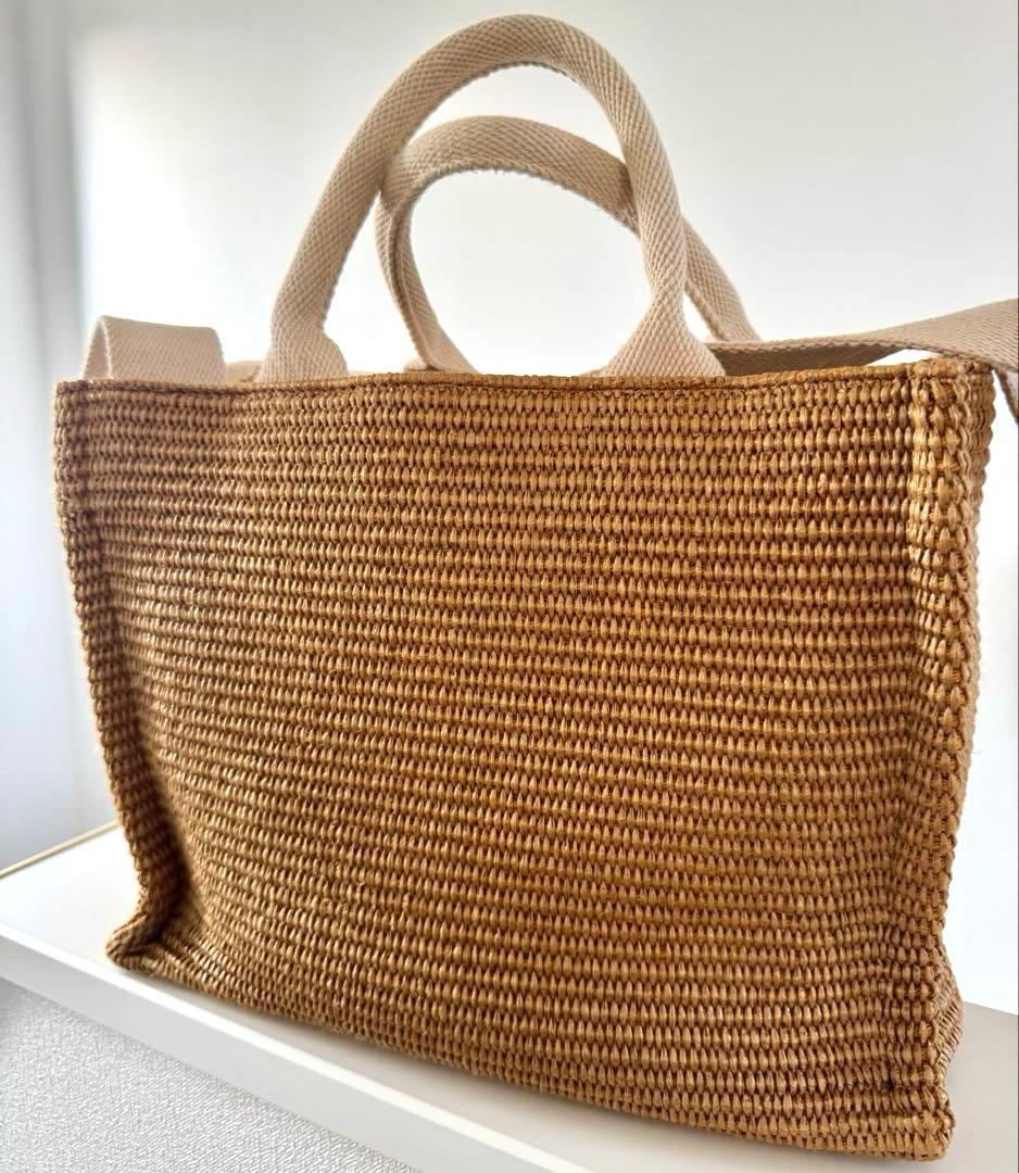 MARNI ナチュラル トートバッグ スモール　かごバッグ