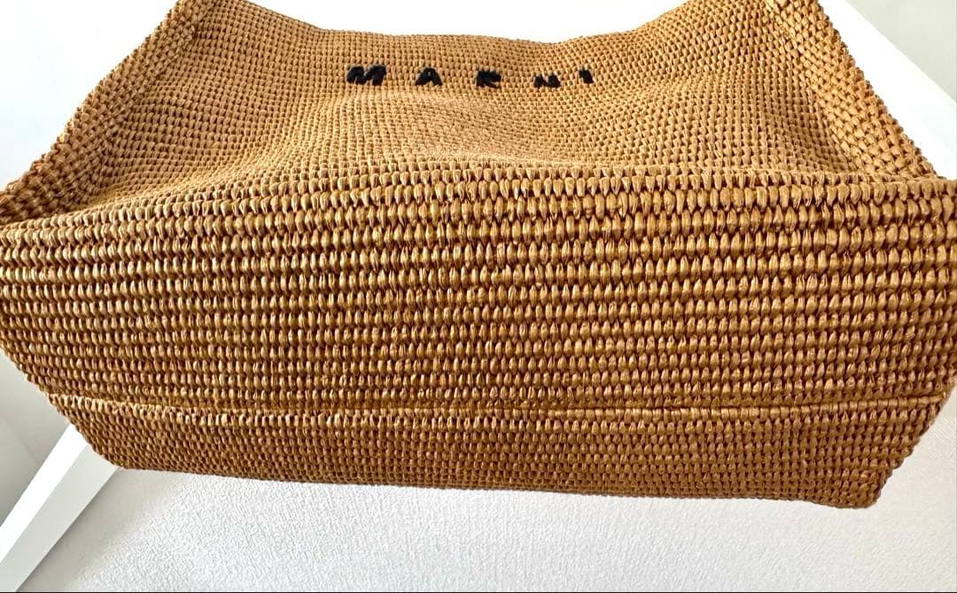 MARNI ナチュラル トートバッグ スモール　かごバッグ