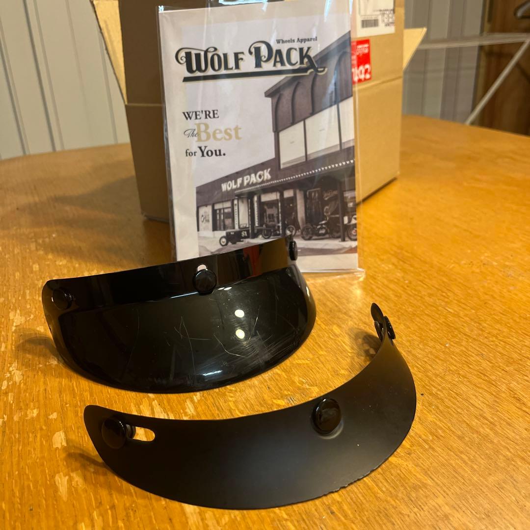 ジャックサンズ　バイザー✖️2セット エイジング加工　本革カスタム