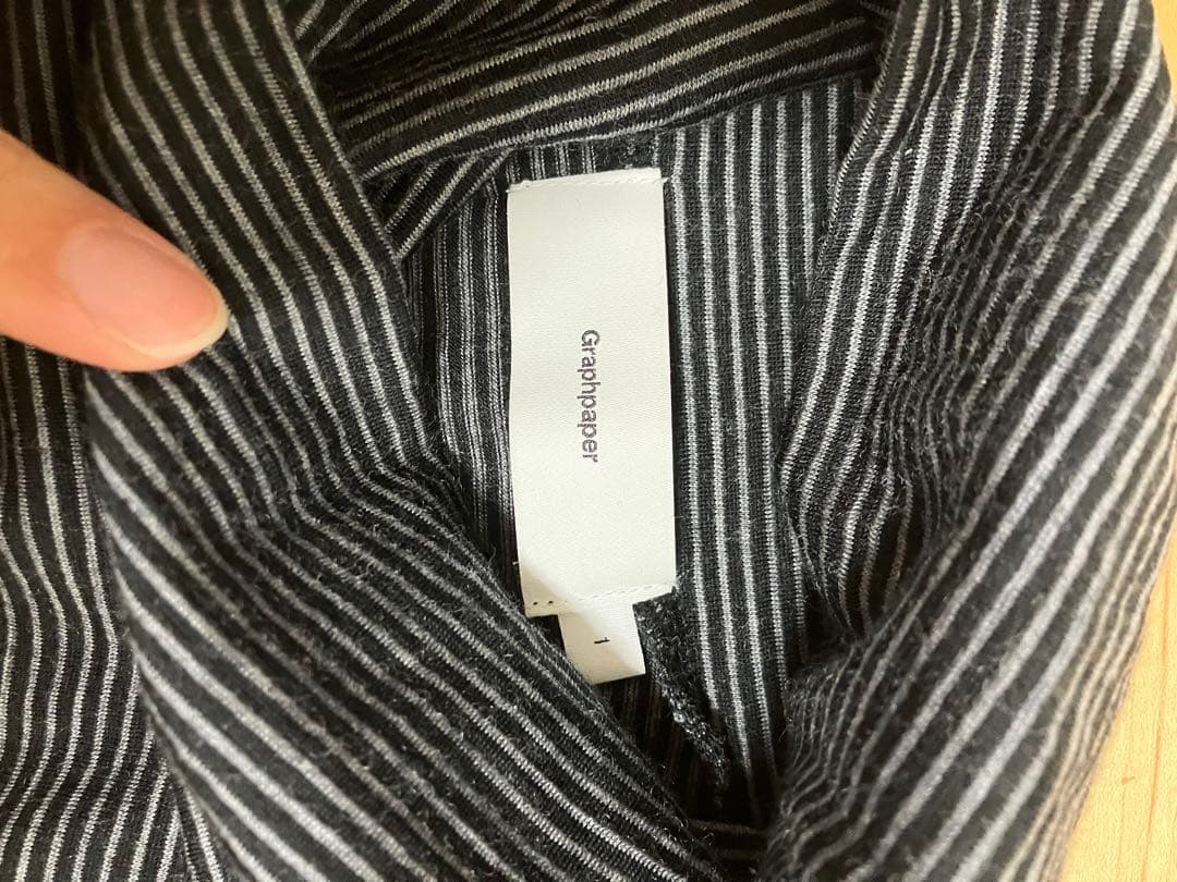 トップス Graphpaper Wool Border L/S TurtleNeckTee