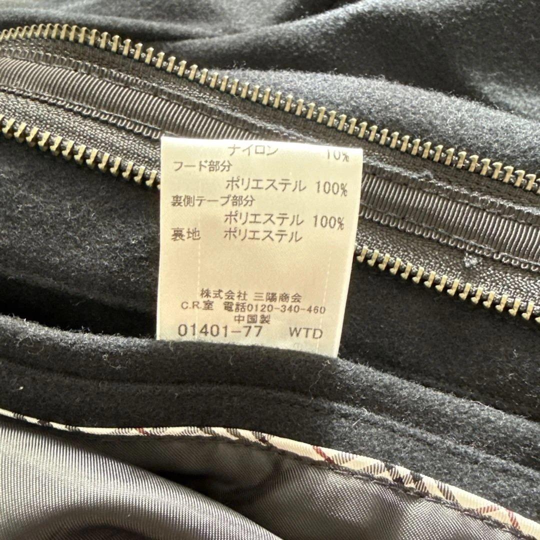 BURBERRY ウールコート 黒色 LL