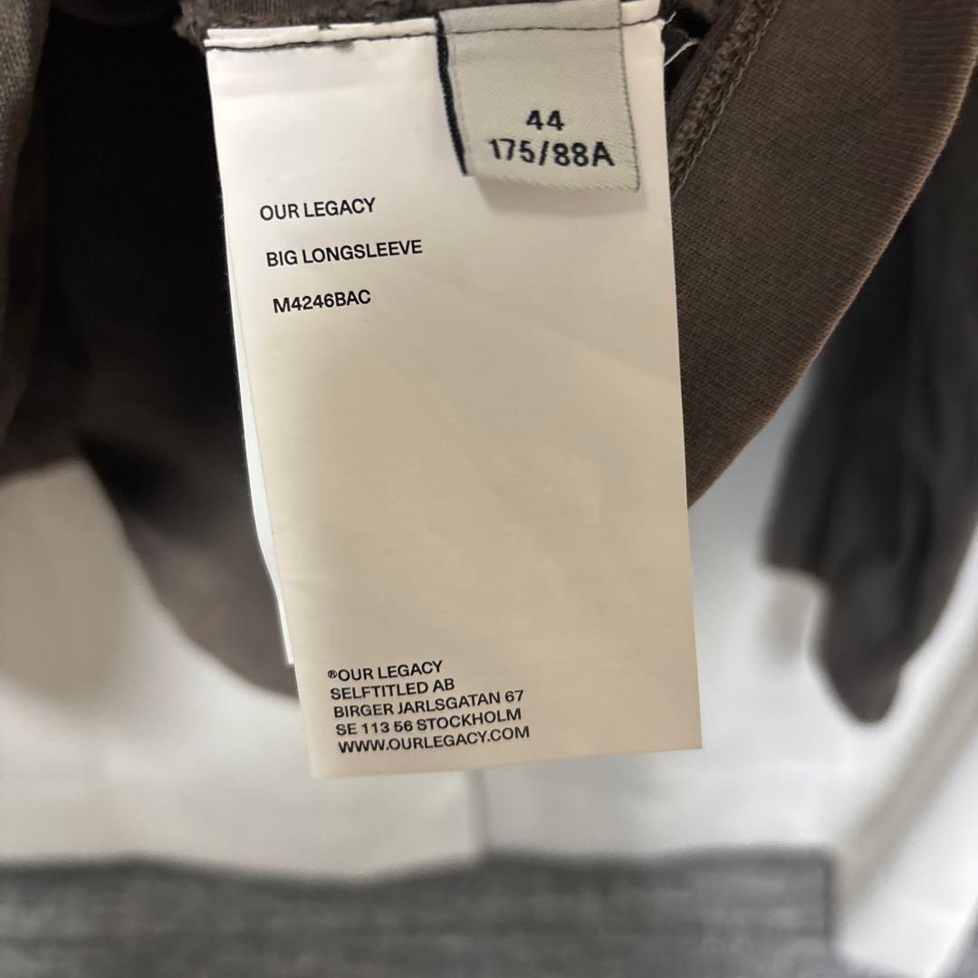 も*=様 OUR LEGACY BIG LONGSLEEVE サイズ44