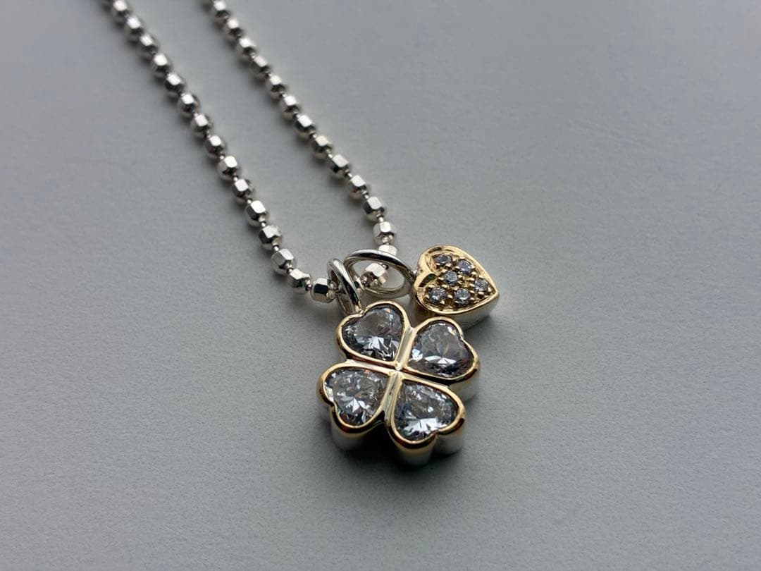 フォリフォリ 750 k18 シルバー 925 コンビネックレス　クローバー