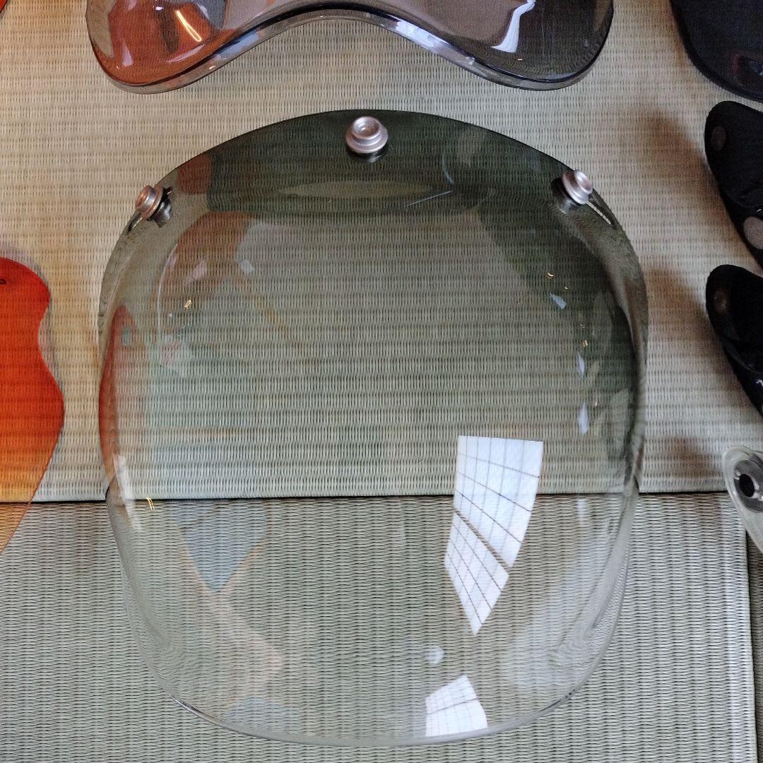 バイク ジェットヘルメット用シールド 5枚セット ＆ フリップアップ 3個セット