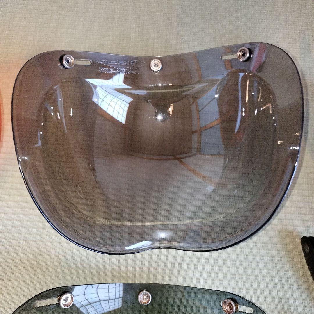 バイク ジェットヘルメット用シールド 5枚セット ＆ フリップアップ 3個セット