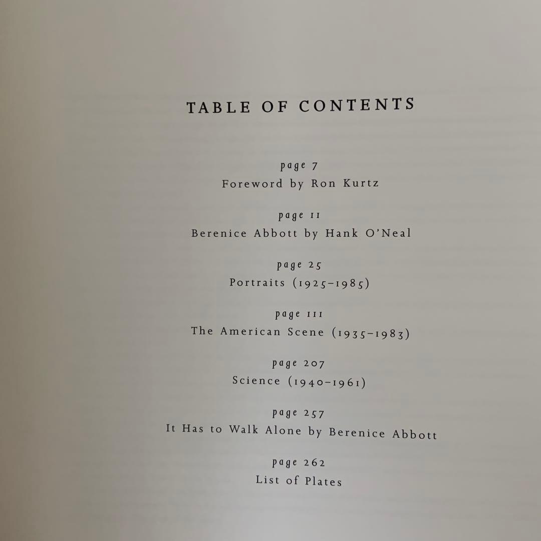 Berenice Abbott ベレニス・アボット写真集