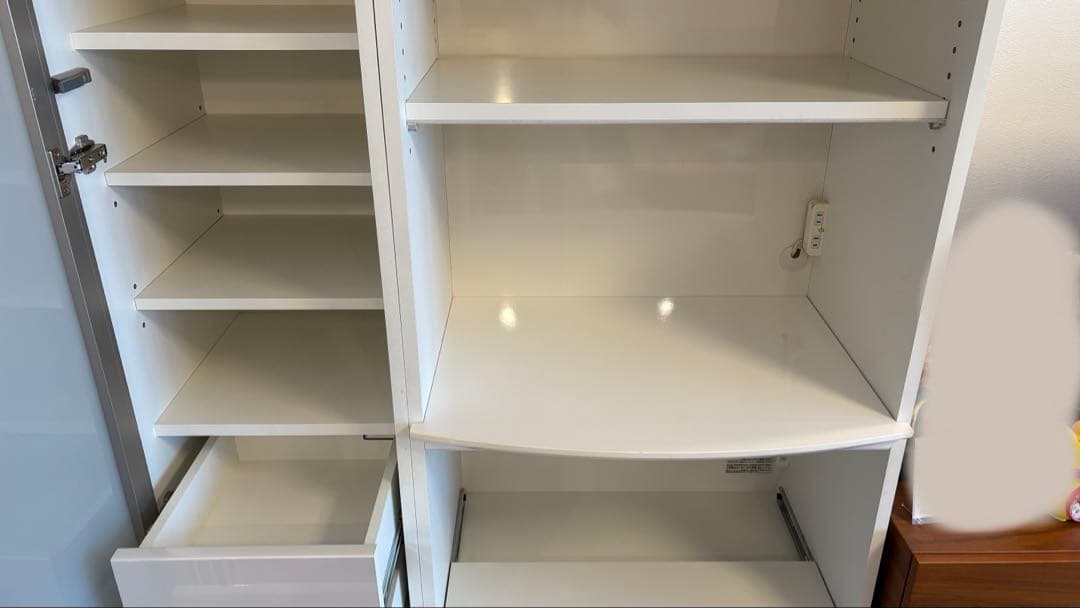 食器棚 (収納キャビネット) 木製 ガラス