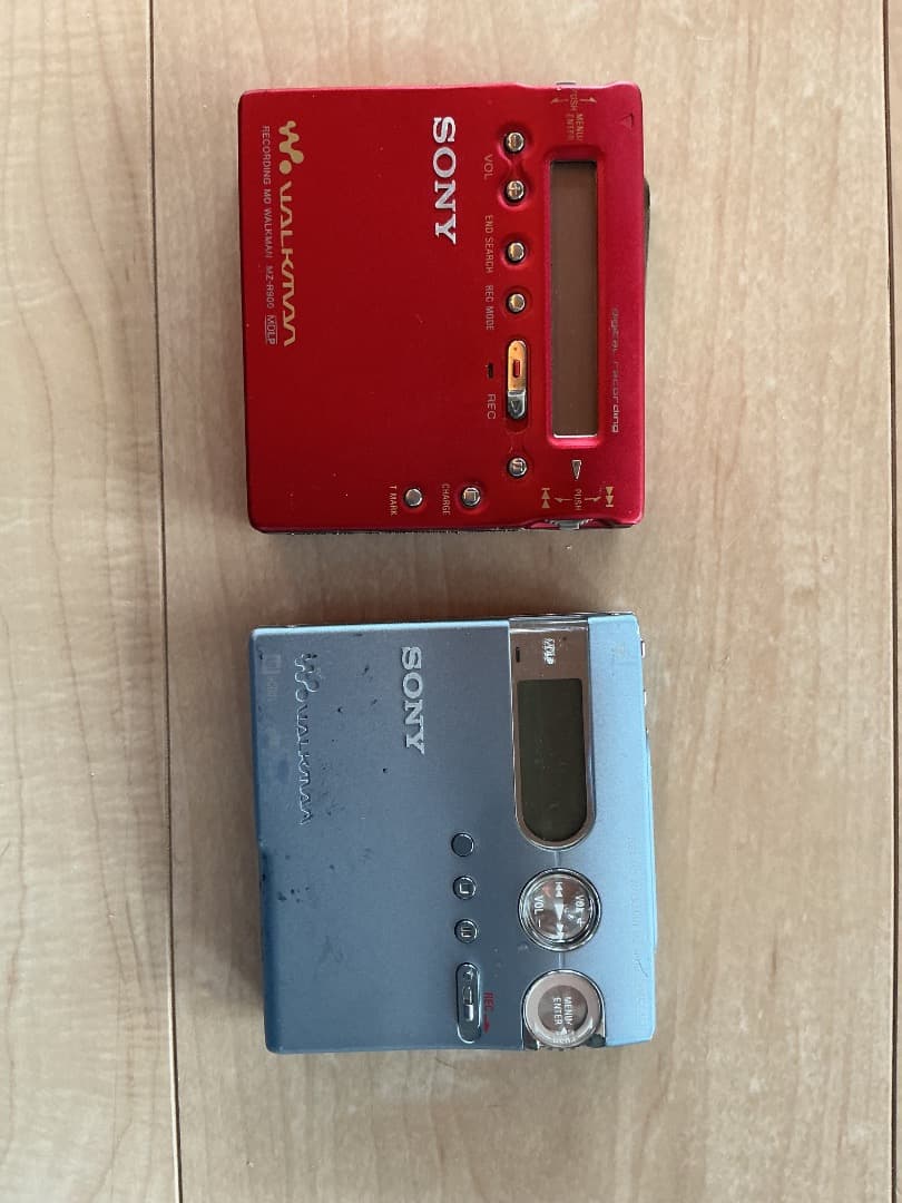 ジャンク品　Sony mdプレーヤー　本体のみ 2台セット動作未確認