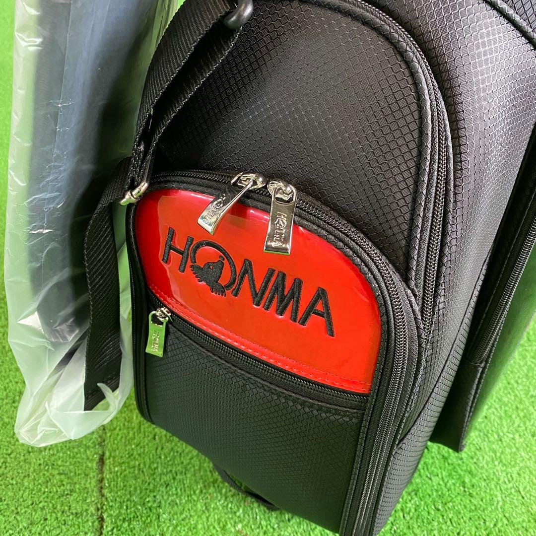 【新品】HONMA GOLF　ホンマ　キャディバッグ　軽量　9型　黒×赤　ゴルフ