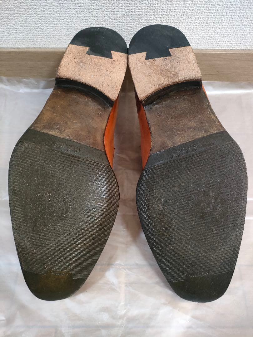 サントーニ　サイズ8 イタリア製　ステッチローファー　ブラウン　26.5センチ