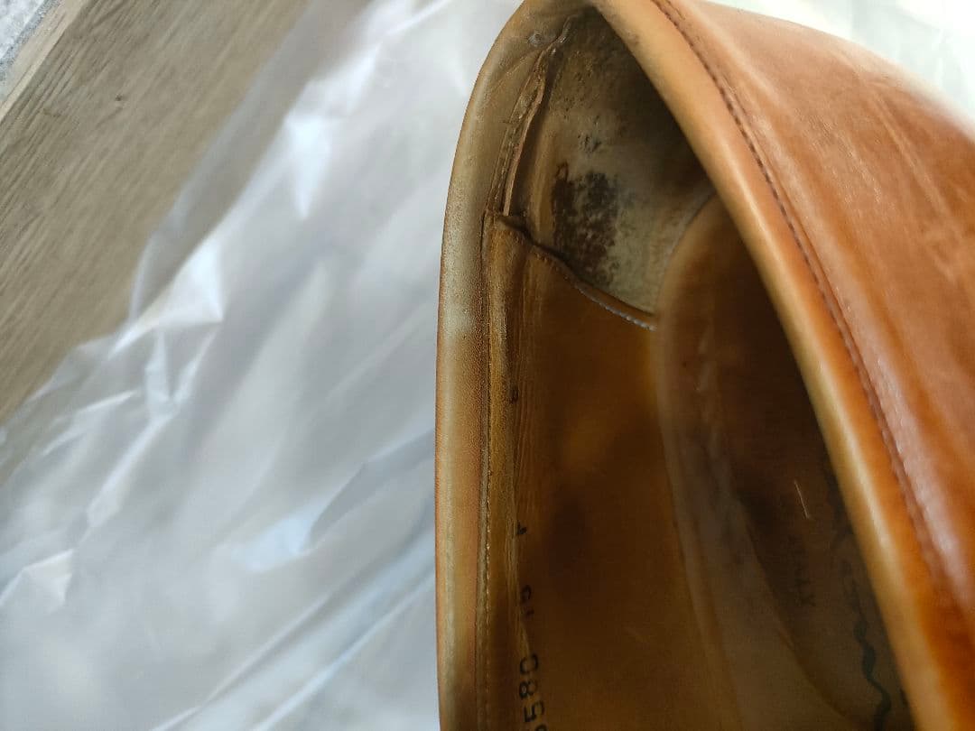 サントーニ　サイズ8 イタリア製　ステッチローファー　ブラウン　26.5センチ