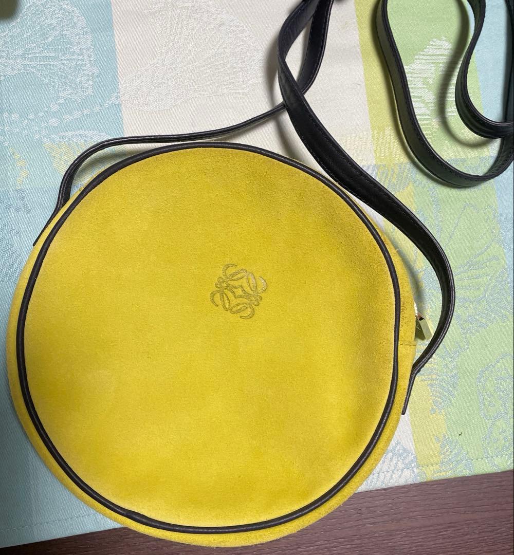 ロエベ　ポシェット（ヴィンテージ） グリーン×ネイビーコンビ