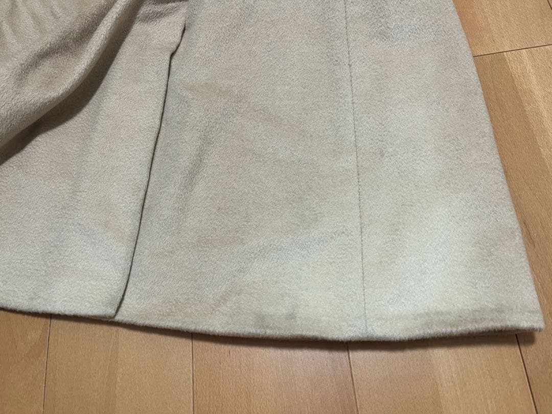 MaxMara 白タグ ベルテッドコート キャメル100%