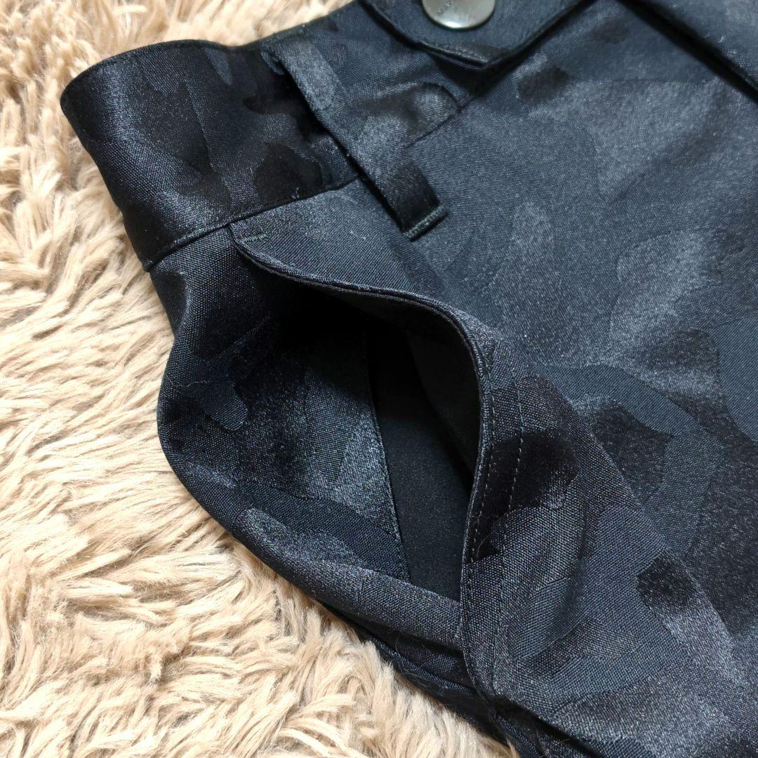 マークアンドロナ　スカート　スカル　カモフラ　迷彩　ブラック　36