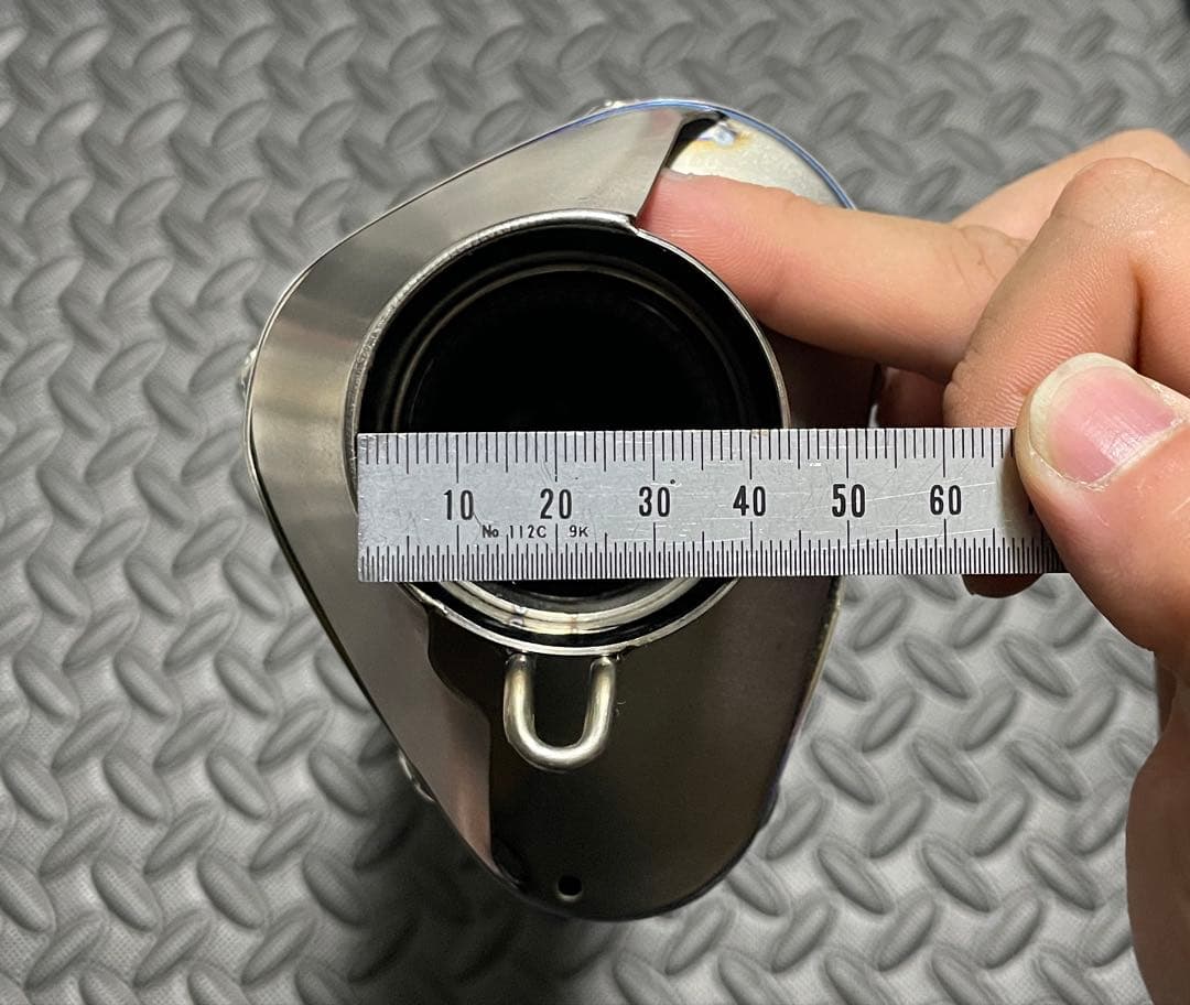 ヨシムラ トライオーバルマフラー　チタンブルー