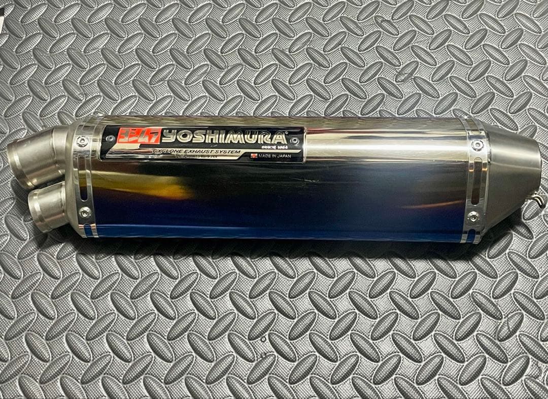ヨシムラ トライオーバルマフラー　チタンブルー