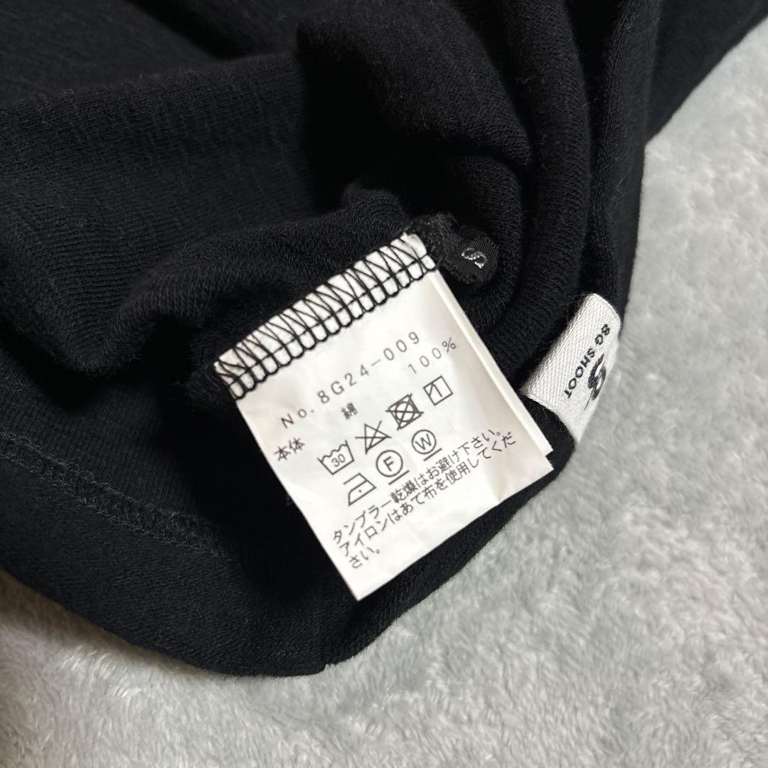 希少！オーガニックパイル　8gshoot MOCKNECK SHIRT黒