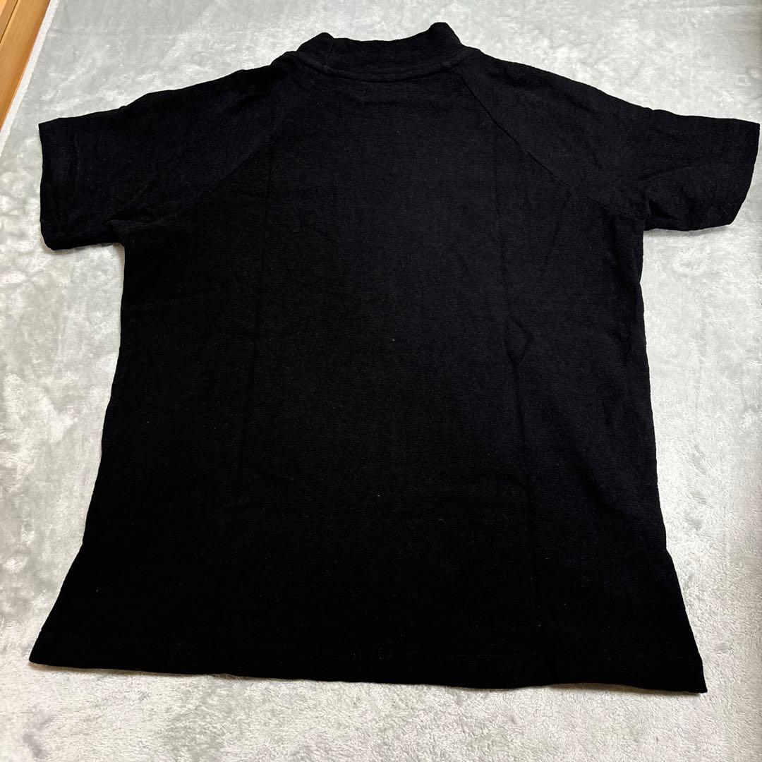 希少！オーガニックパイル　8gshoot MOCKNECK SHIRT黒