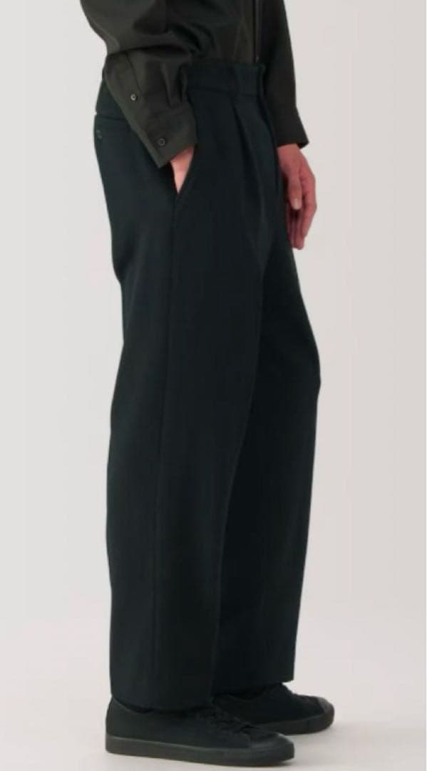 カシミヤ混タックパンツ MUJILABO