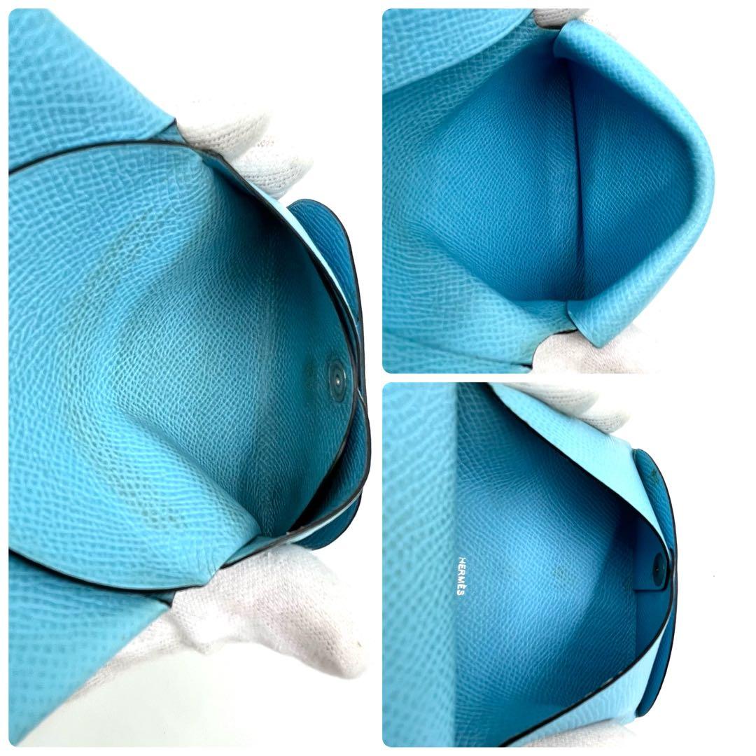 HERMES エルメス カルヴィデュオ ブルー エプソン