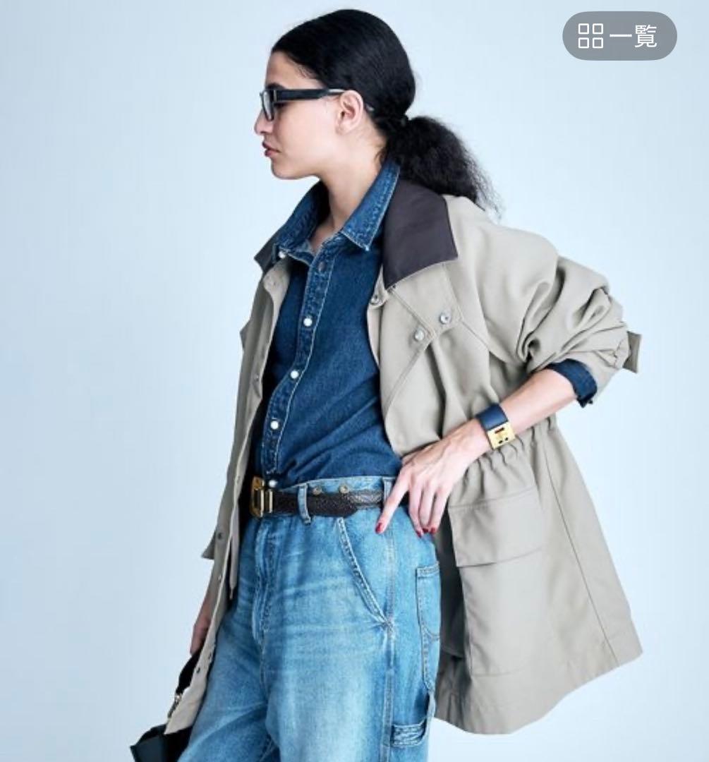 BRILL ステンカラードローストリングブルゾン　38サイズ