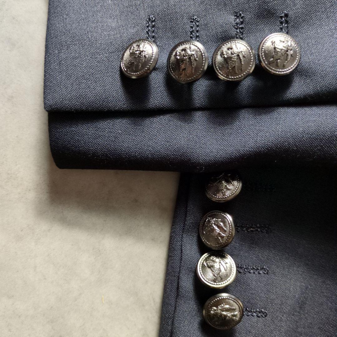 未使用✨️バーバリーブラックレーベル 銀釦 テーラードジャケット LL