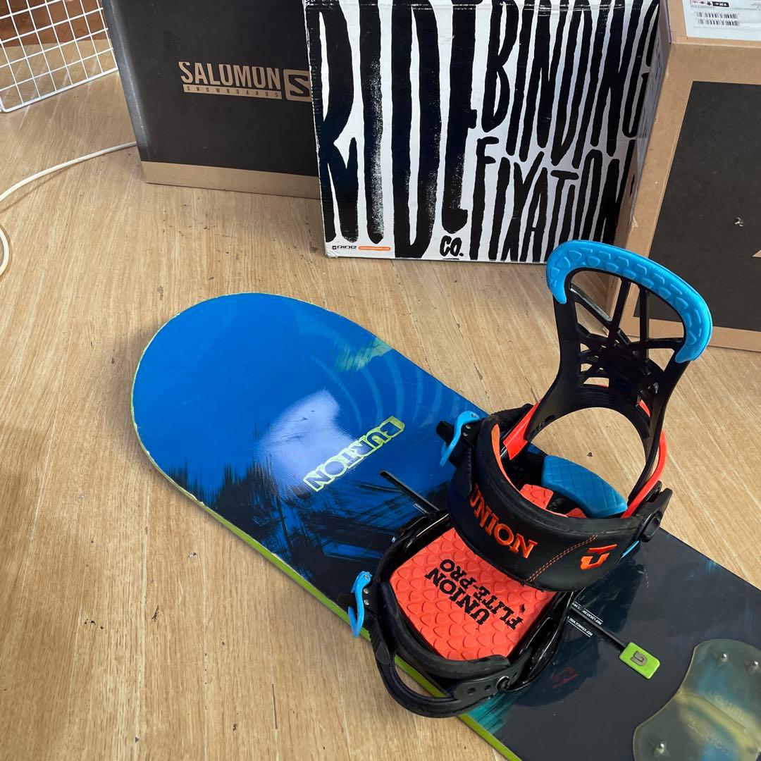 BURTON×UNION　バートン　スノーボード　ユニオンバインディング付