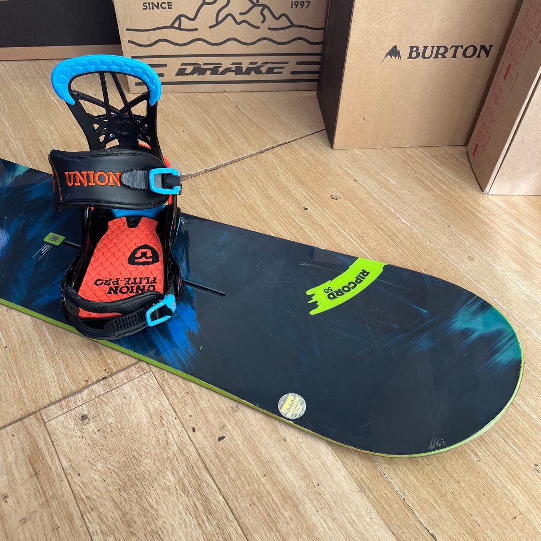 BURTON×UNION　バートン　スノーボード　ユニオンバインディング付