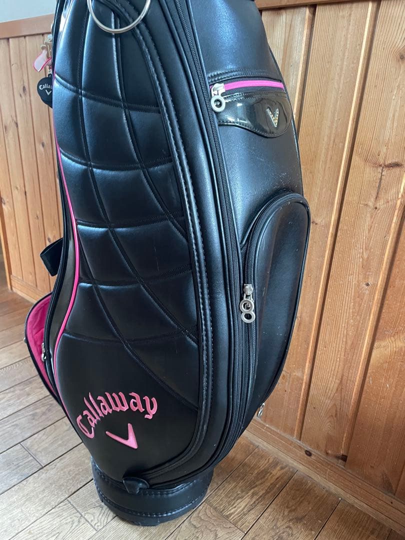 キャロウェイ ゴルフバッグ レディース キャディバッグ キーホルダー＆カバー付