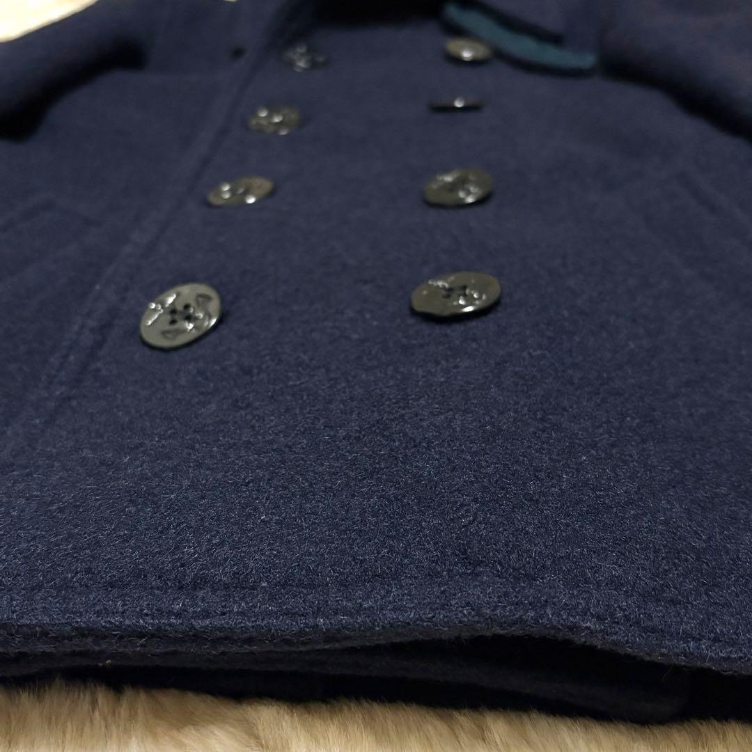 美品✨コムデギャルソンオム×グローバーオール ピーコート ネイビー AD2012