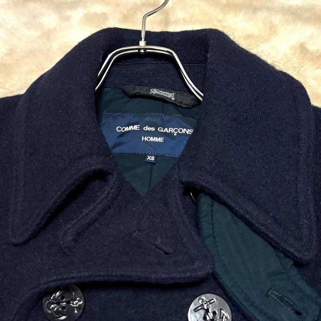 美品✨コムデギャルソンオム×グローバーオール ピーコート ネイビー AD2012