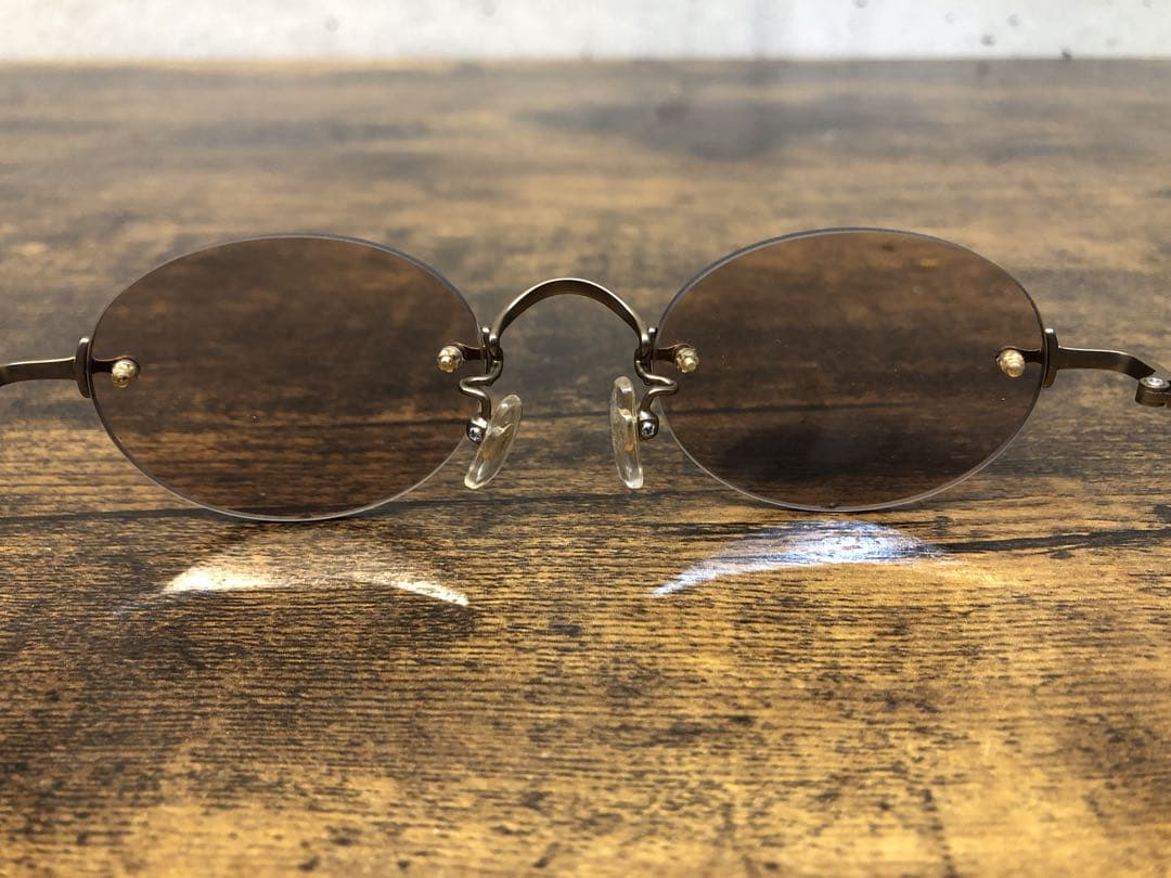 Burberry バーバリー　サングラス　リムレス　 y2k 平成　ノバチェック