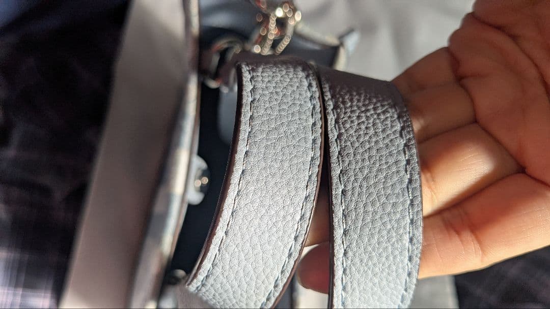 COACH 　コーチ　シグネチャー　ブルー　トートバッグ　美品