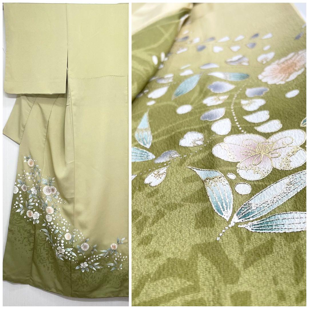 辻ヶ花　正絹　袷仕立て　付下げ　訪問着　着物