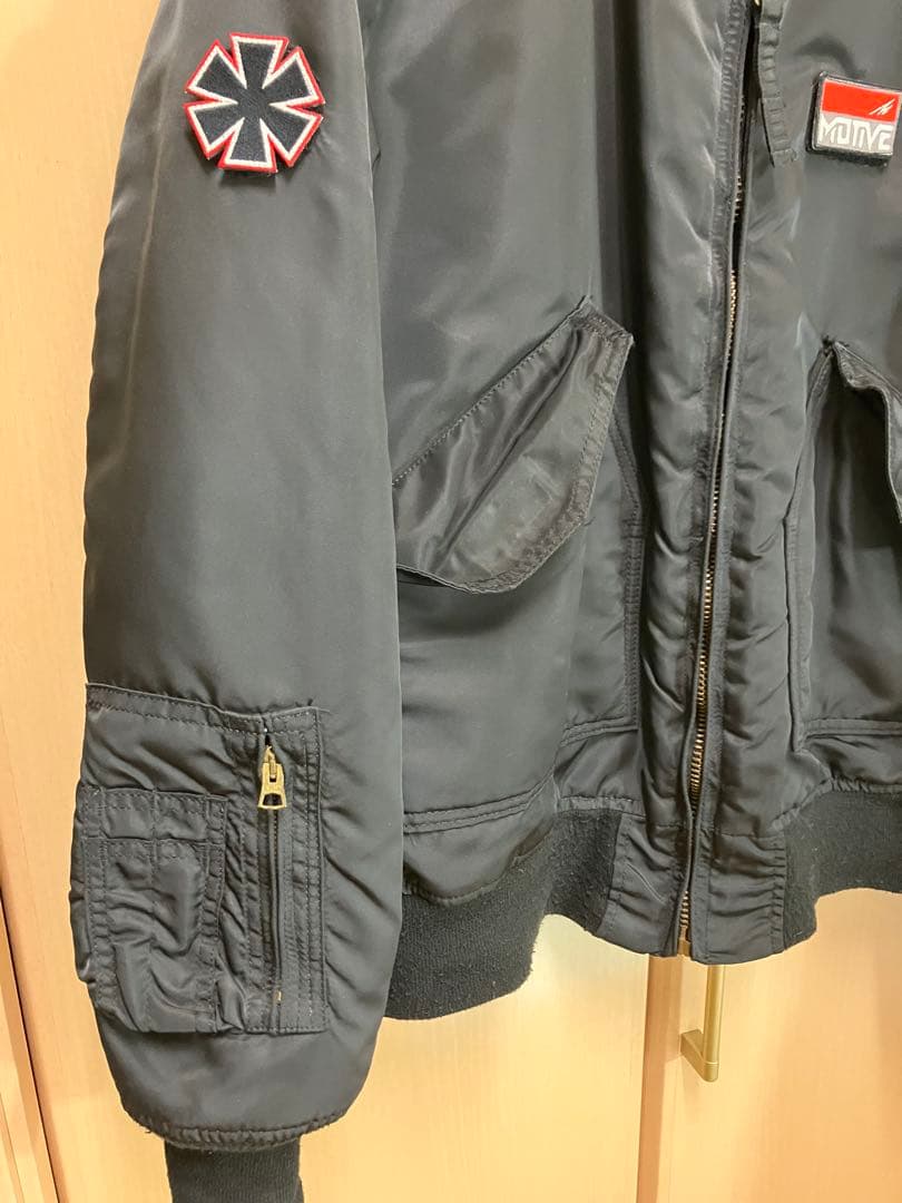 サキャスティック MOTIVE WTAPS hecticブラック MA-1