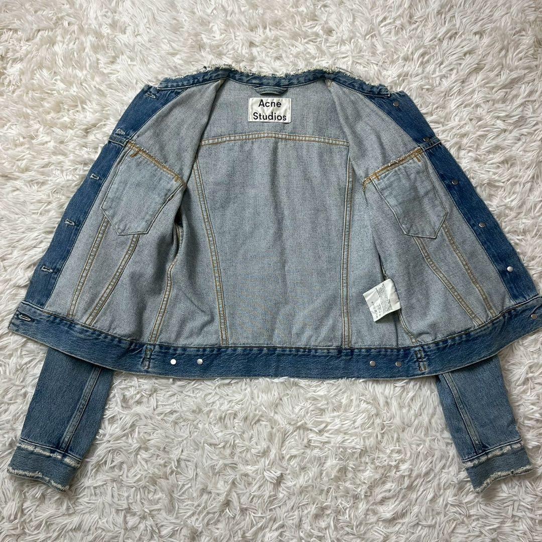 Acne Studios デニムジャケット　ノーカラー　BTSテテ着用　34