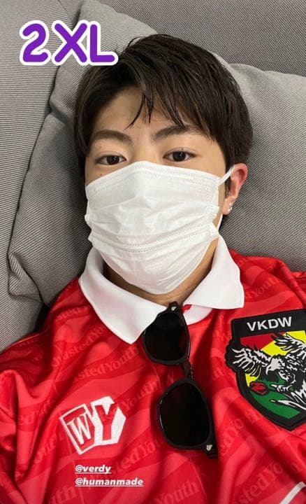 佐野玲於 着Wasted Youth Soccer Game Shirt