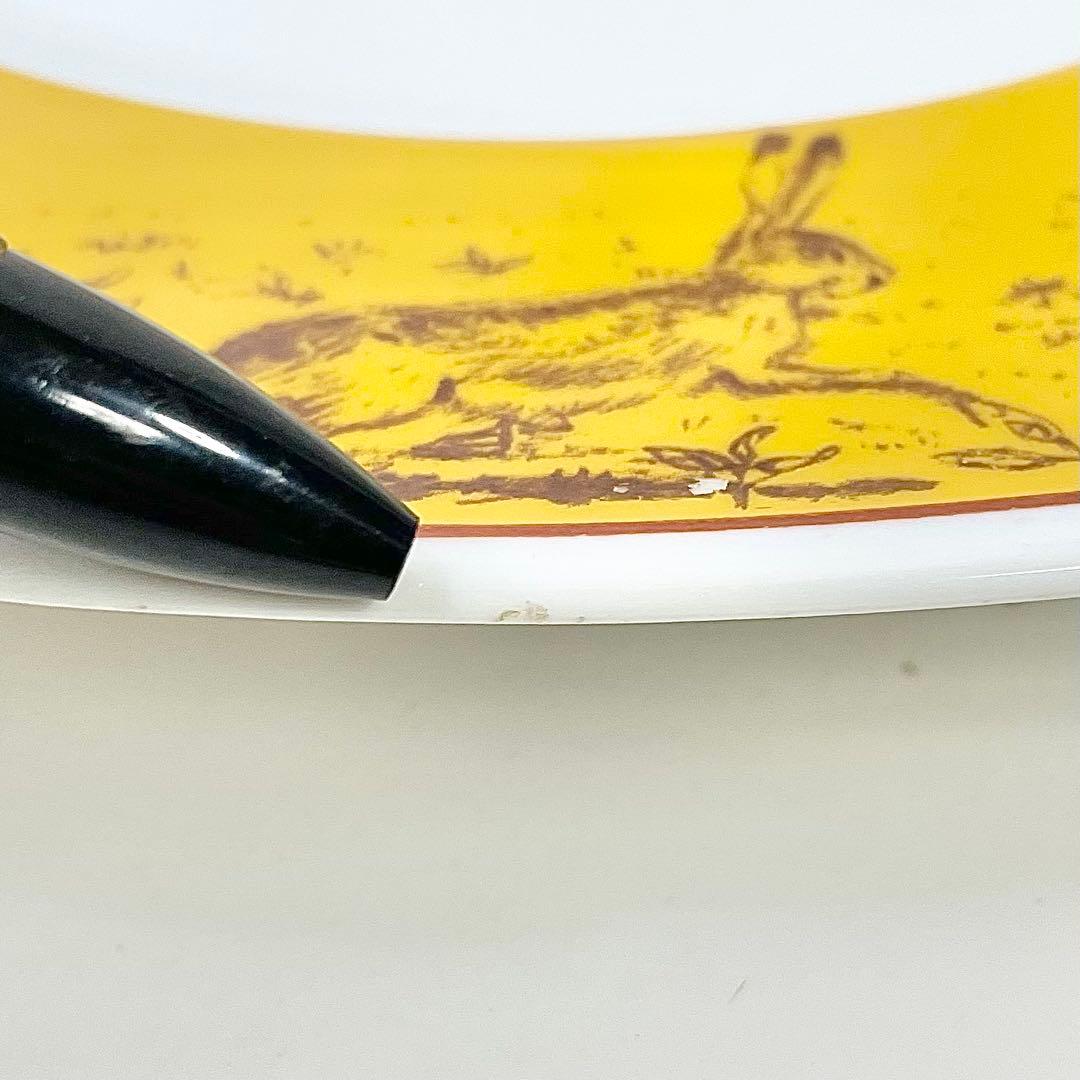 ◎ HERMES エルメス シャス イエロー 八角プレート ダックスフンド