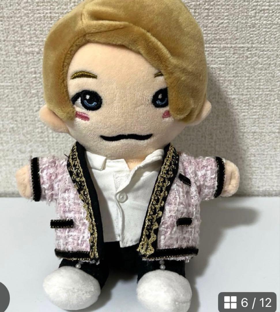 ぬいぐるみ用衣装セット（ピンクジャケット・黒パンツ）