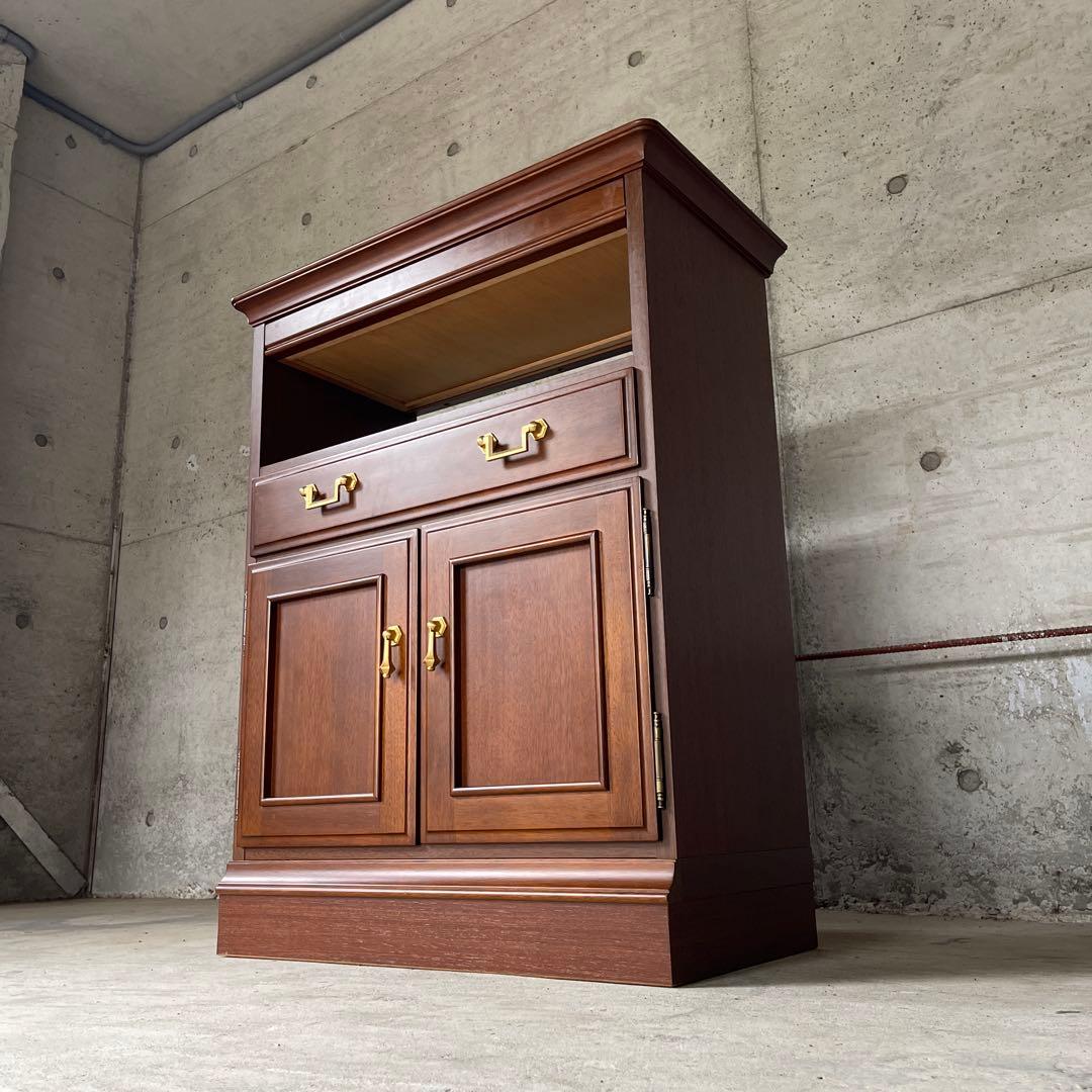 美品　マルニ木工 maruni 地中海シリーズ 電話台 サイドラック