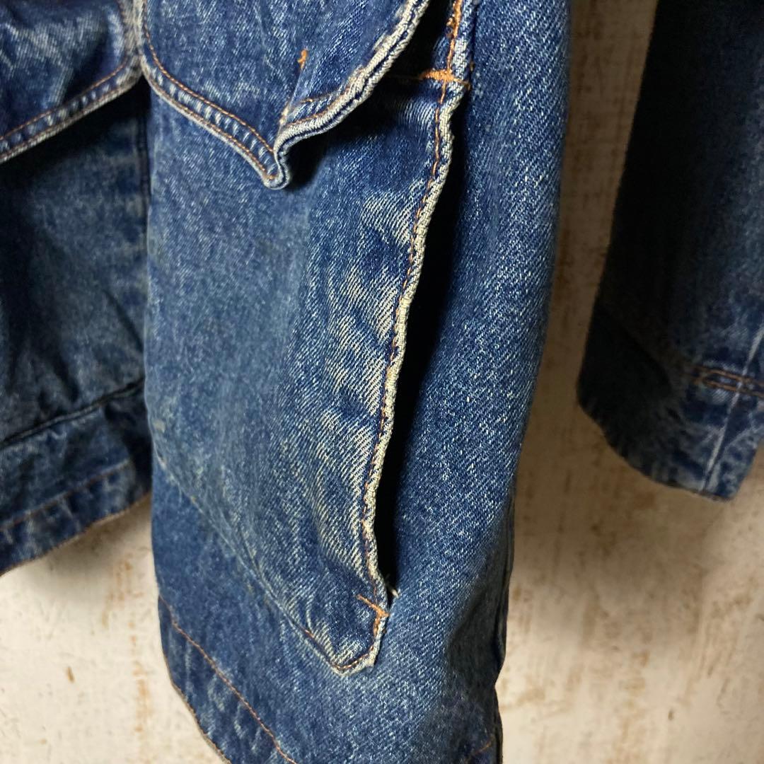 80s エディーバウアー 黒タグ デニムジャケット カバーオール アメリカ古着