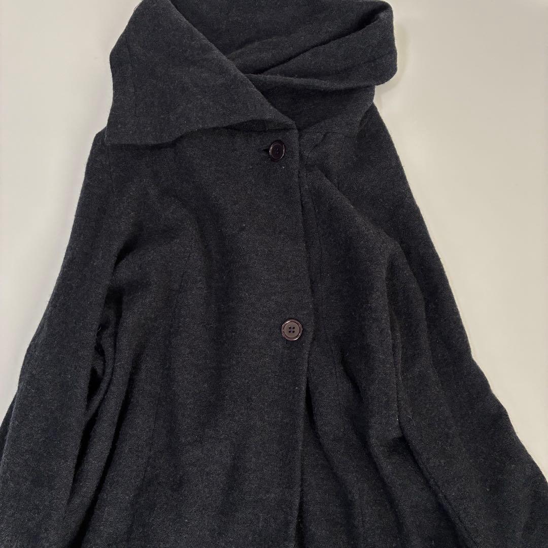 【美品】萌 モユル ウール100％ ロングコート 上質 センソユニコ