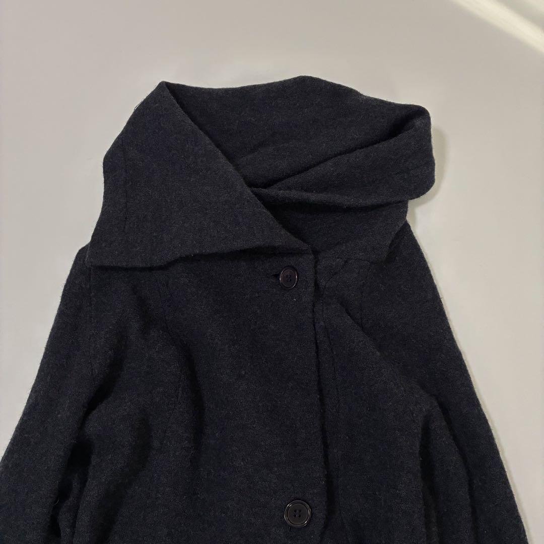 【美品】萌 モユル ウール100％ ロングコート 上質 センソユニコ