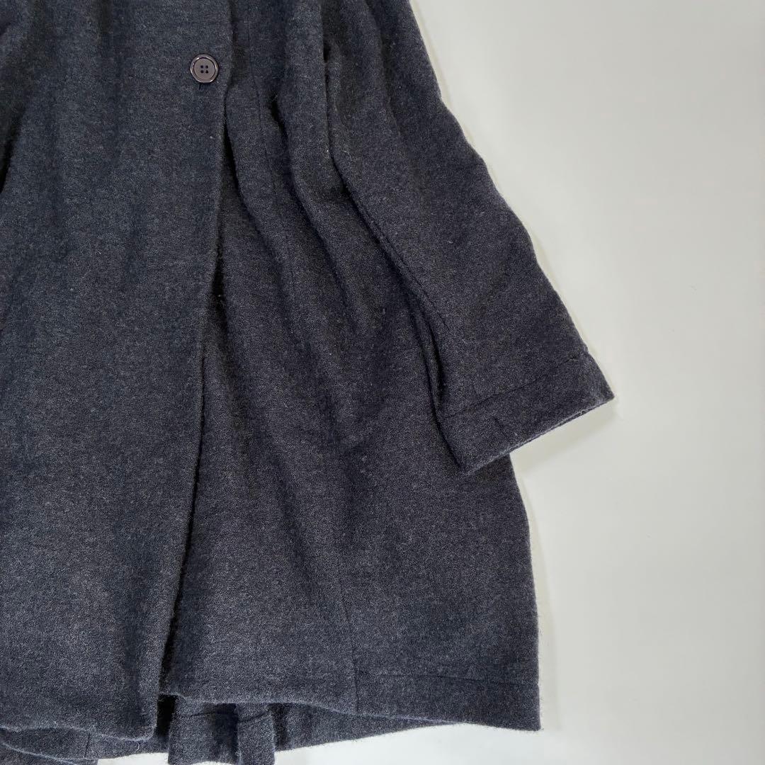 【美品】萌 モユル ウール100％ ロングコート 上質 センソユニコ