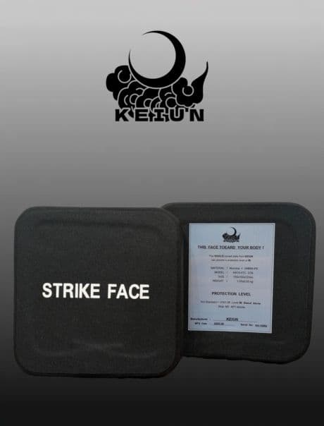 KEIUN 　 実物　Level4 6x6インチ サイドプレート　防弾プレート